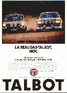 TALBOT capiona d'Espanya de rallis 1979